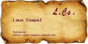 Laux Csepel névjegykártya
